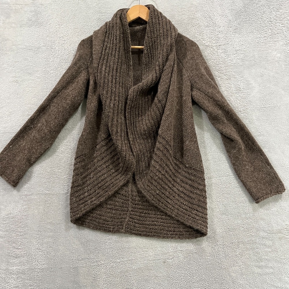 Vintage Berretti Cardigan Medium‎ Mohair Wool Hand Knit Sweater Open Front Italy